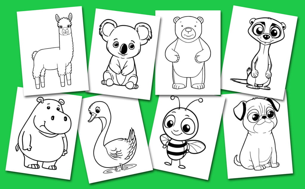 Animals Colouring Book for Toddlers - Captain Colouring Book