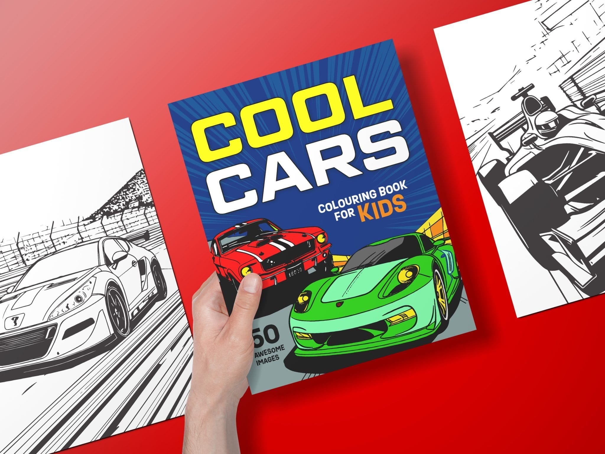 Cool Cars Colouring Book for Kids - Captain Colouring Book