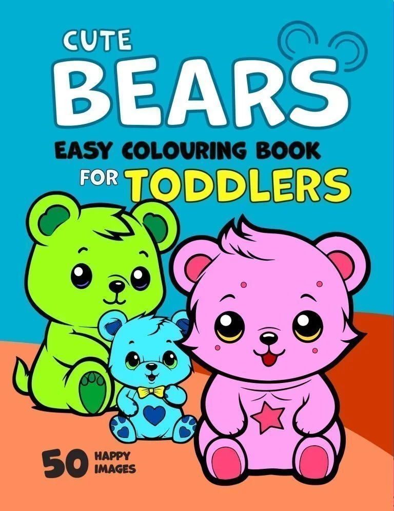Cute Bears Coloring Book for Toddlers