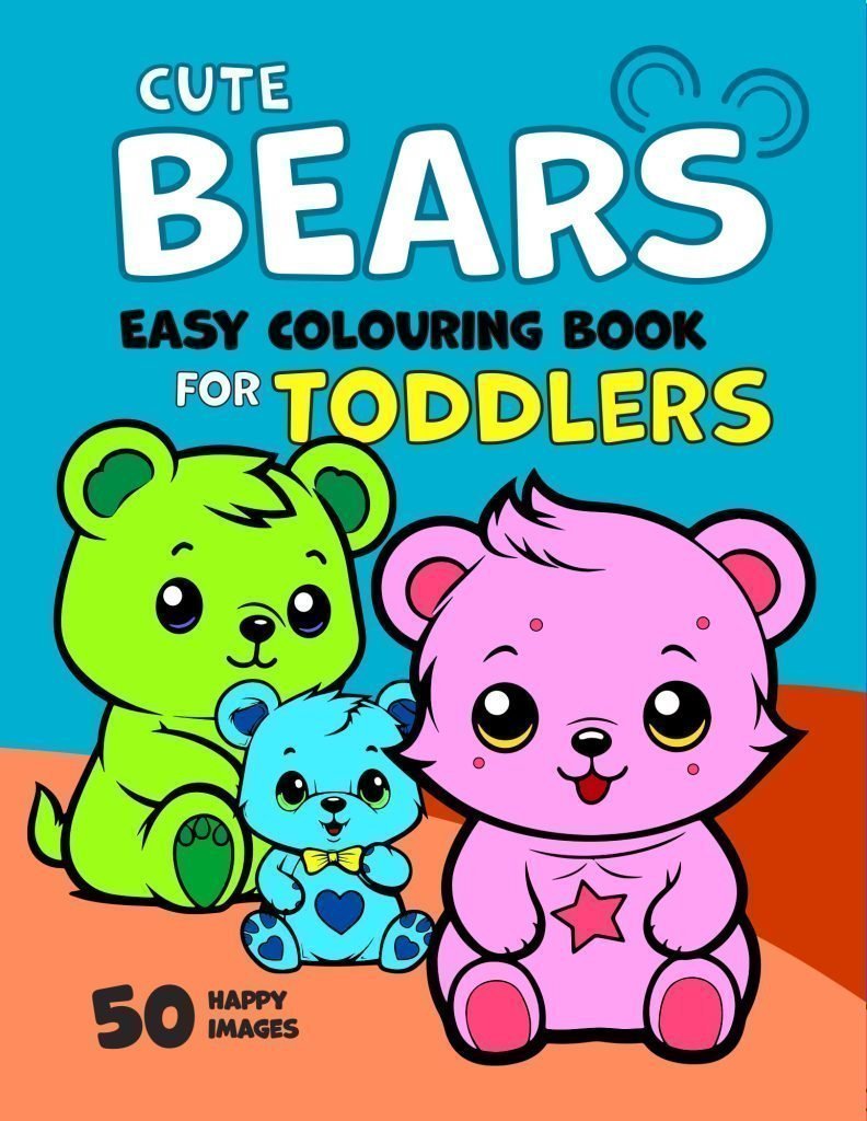 Cute Bears Coloring Book for Toddlers
