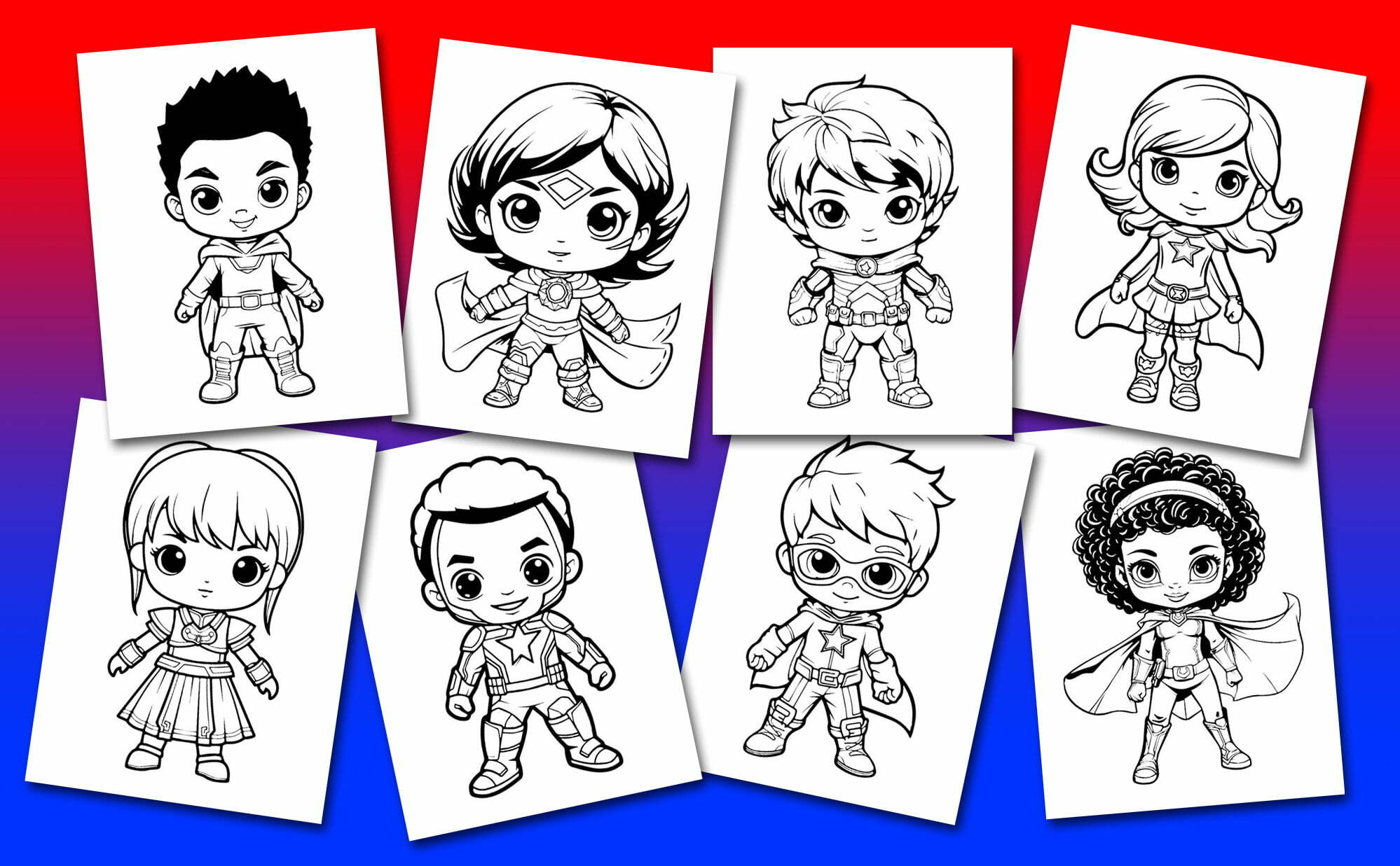 Colouring Pages for Kids Aged 1-6 Bundle - Captain Colouring Book