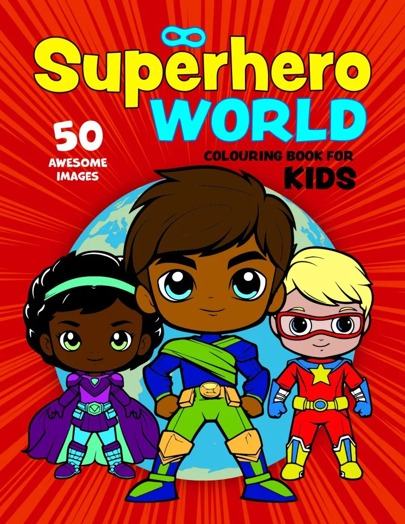 Superhero World Coloring Book for Kids