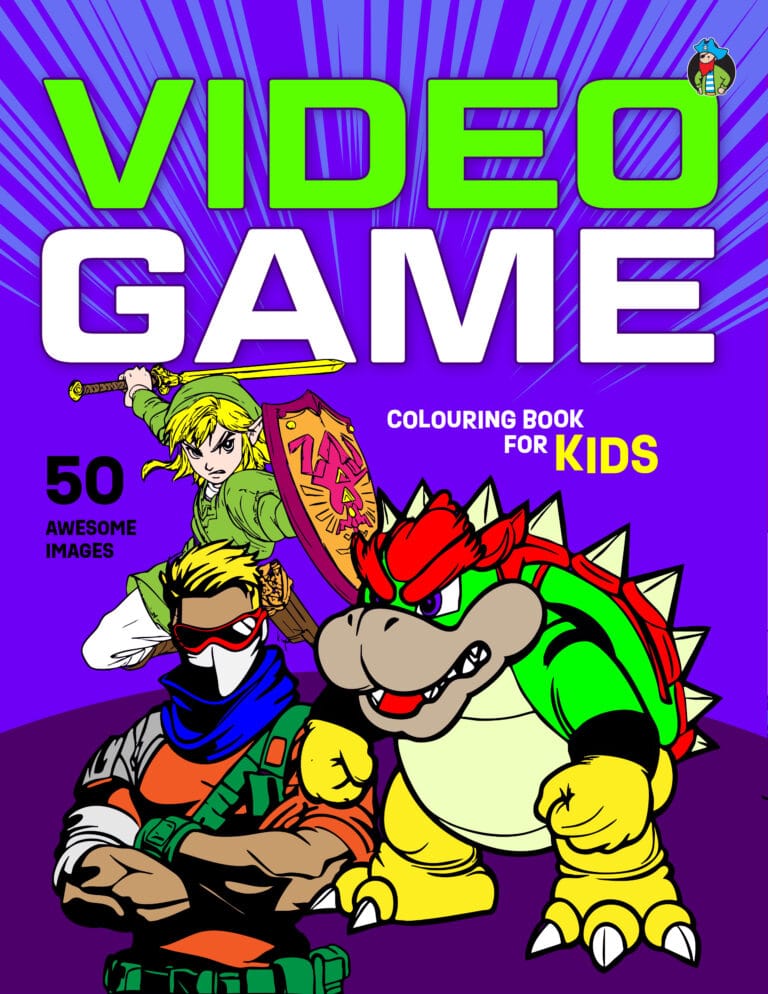 Video Game Colouring Book for Kids by Captain Colouring Book, Computer Gaming Colouring Book