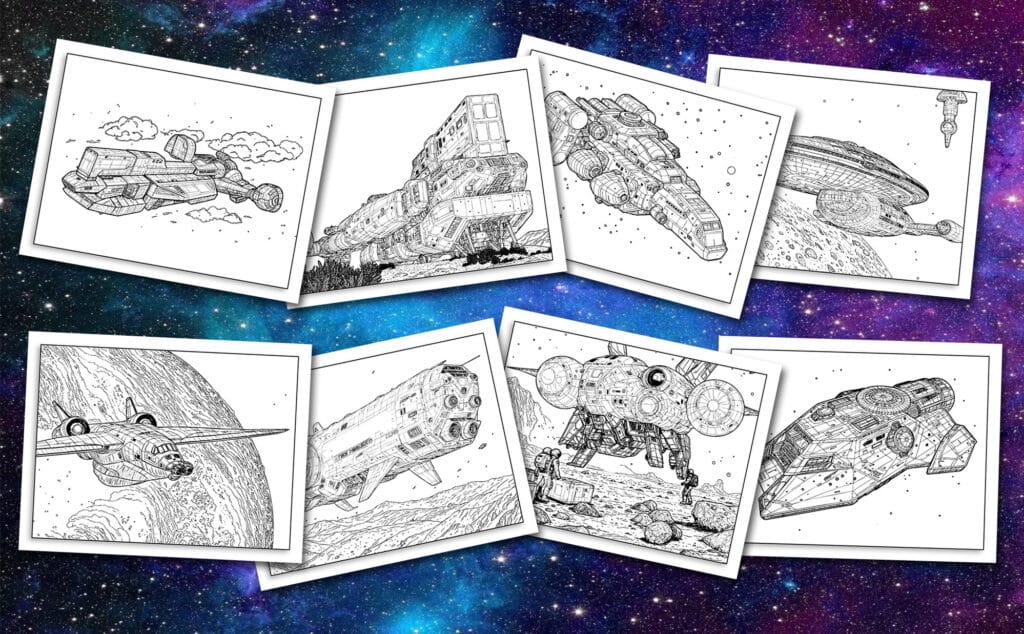 Outer Space Colouring Book for Kids - Captain Colouring Book